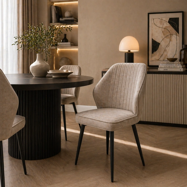Стул MICHAEL LATTE BRANDY 5 BK